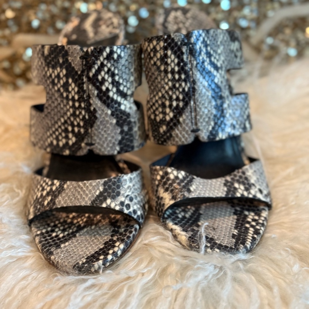 DVF Snakeskin Sandals
